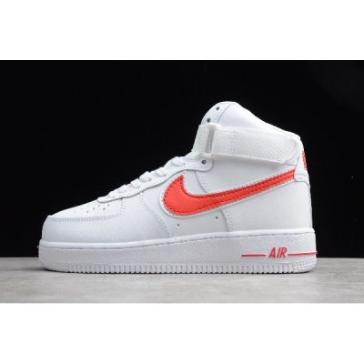 Nike Air Force 1 High '07 3 Beyaz / Kırmızı Kaykay Ayakkabı Türkiye - XL2BGRB5